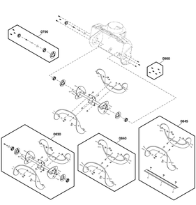 Part Location Diagram of 84002738 Murray Kit, Auger Bearing